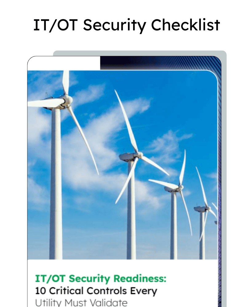 Safeguard Utilities with IT/OT Cybersecurity Controls Checklist
