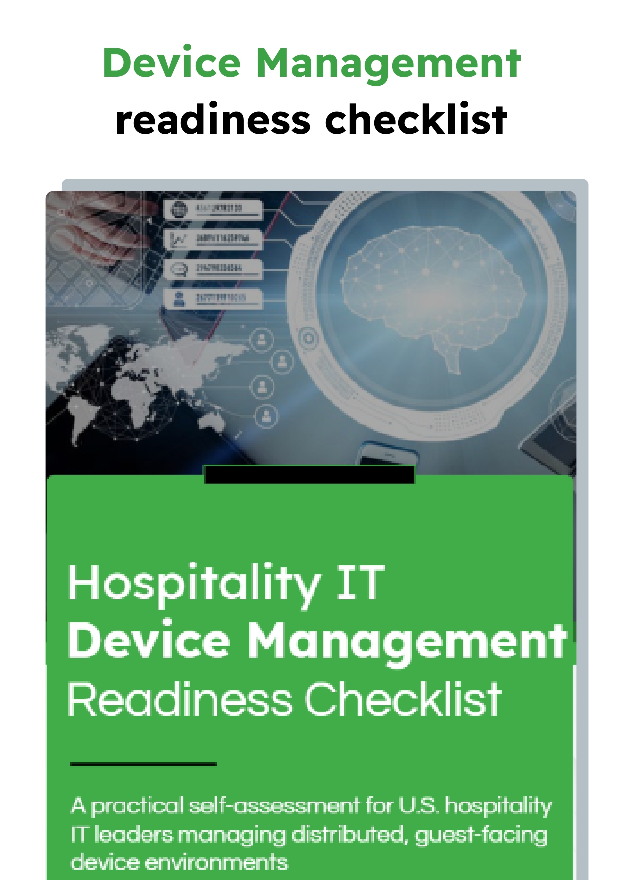 Hospitality IT Device Management Readiness Checklist 
